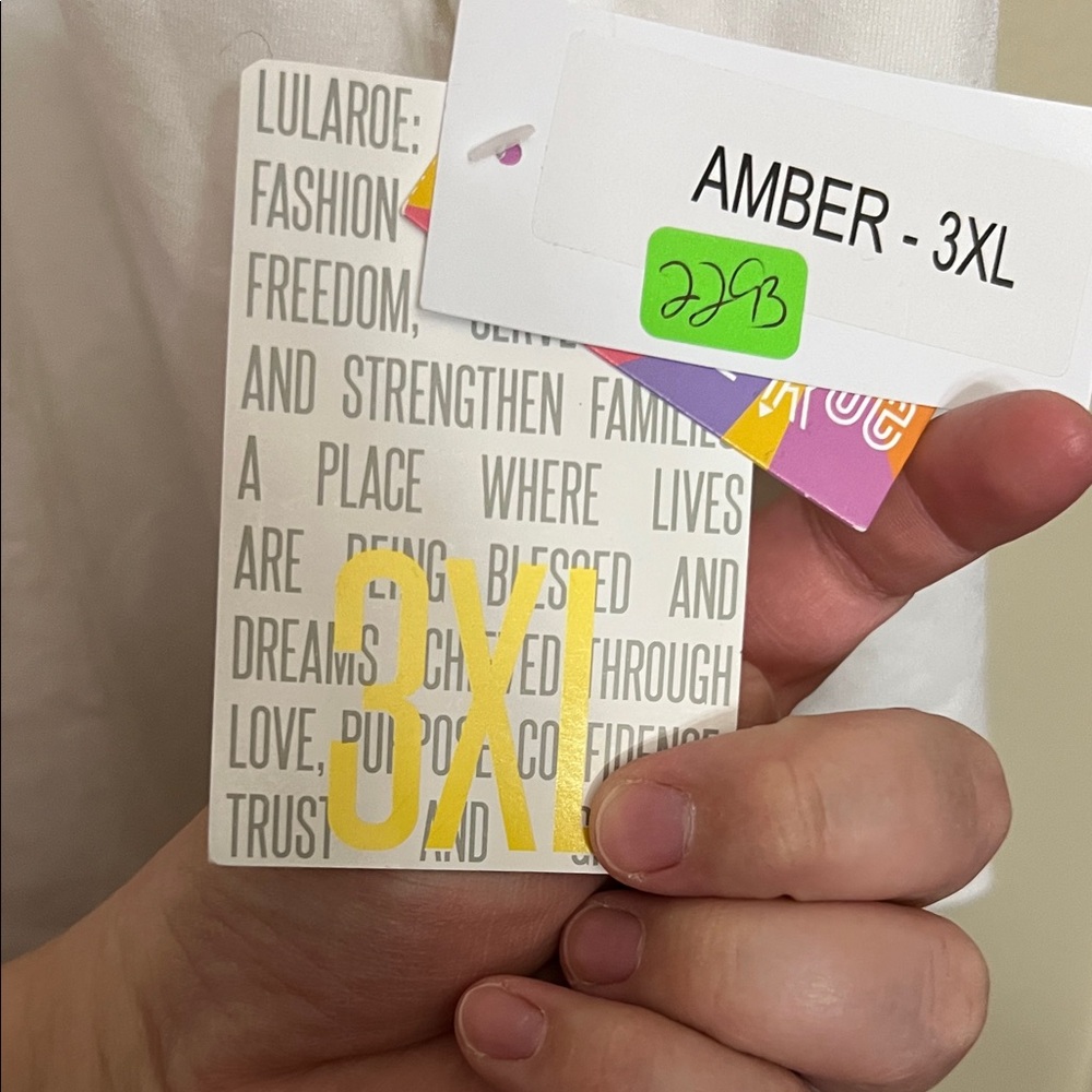 LuLaRoe Cream Hooded Top - Picture 3 of 5